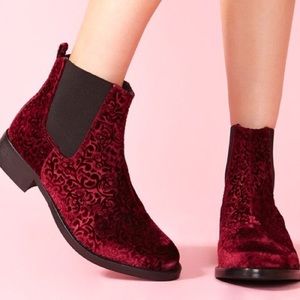 MIISTA ESMERALDA VELVET BURN OUT BOOTS